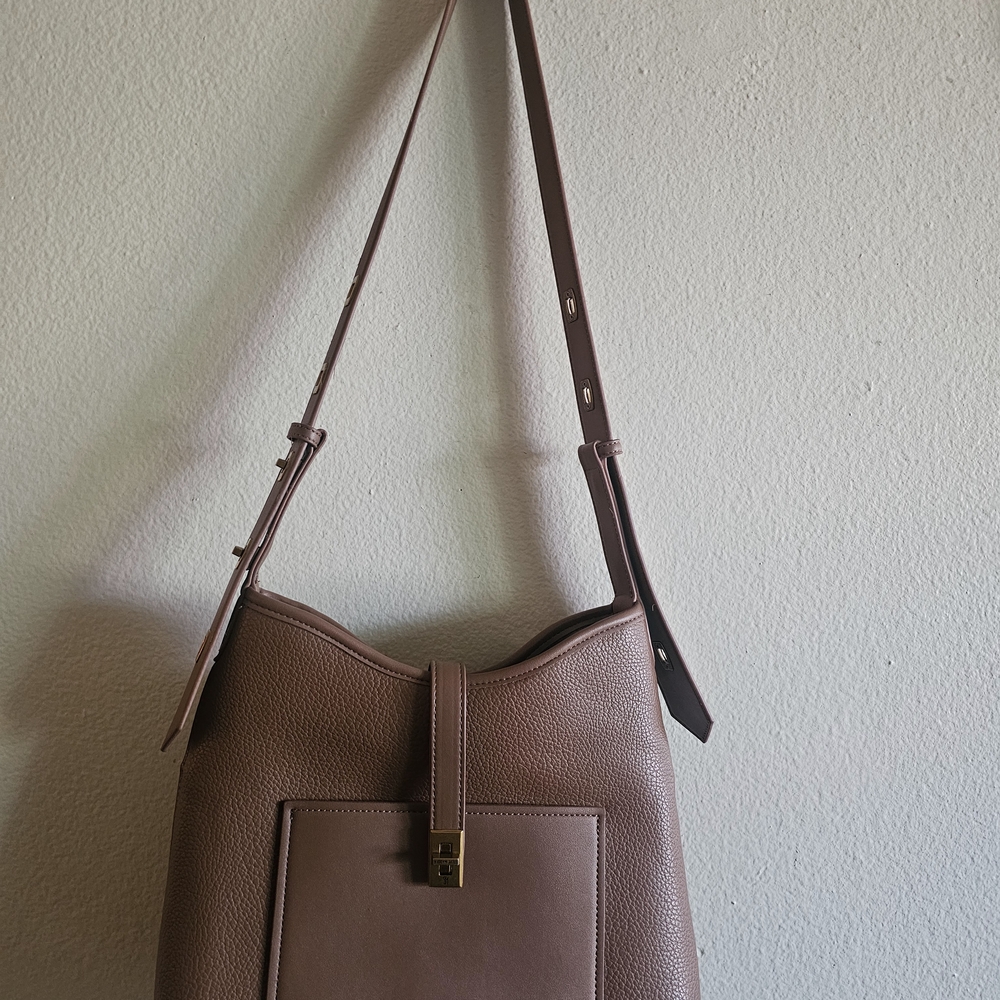 Steve Madden Tan Leather Shoulder Bag